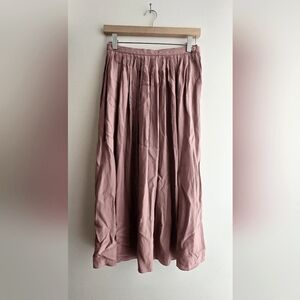 Calvin Klein vintage silk skirt, medium, about 26" waist, soft salmon pink